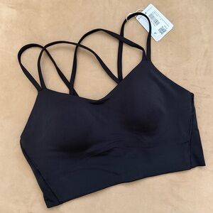 Lululemon Like A Cloud Longline Black Bra Size 8 B/C cup NWT